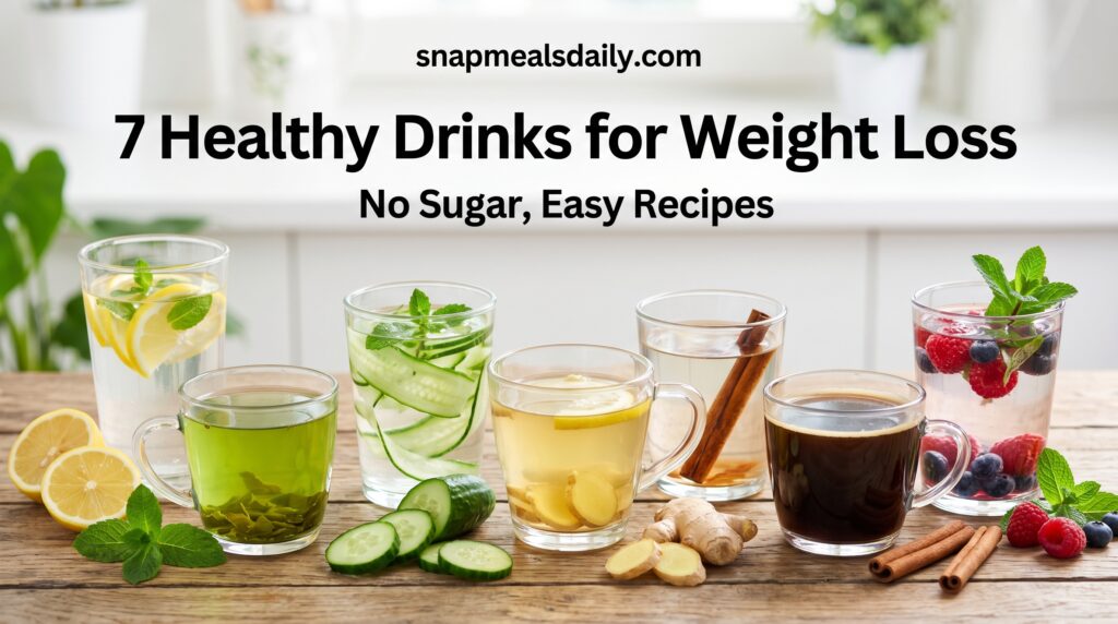 Healthy Drinks for Weight Loss (7 Easy No Sugar Recipes)