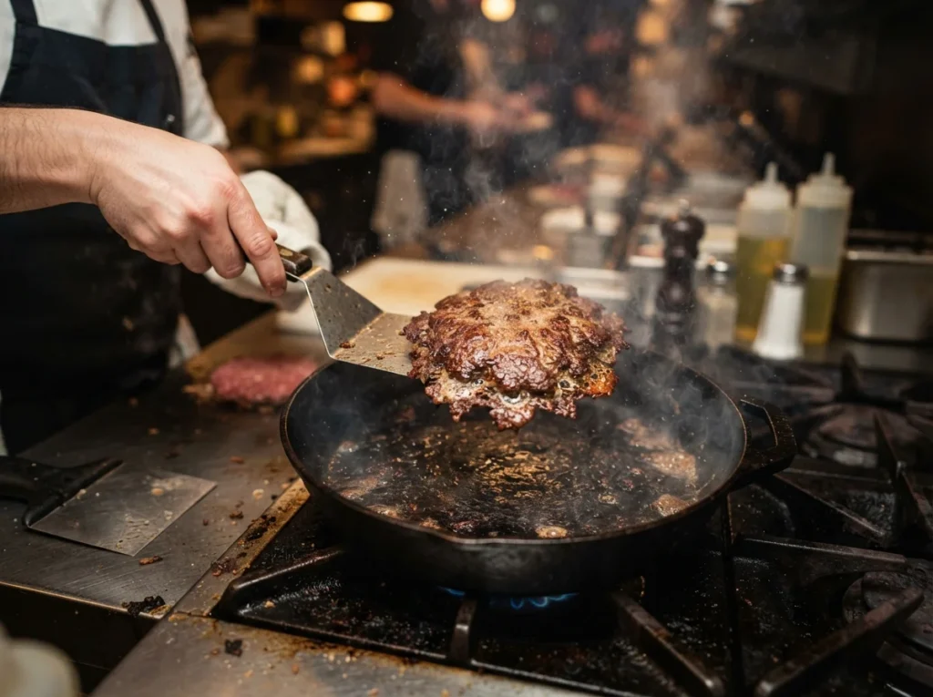 Best cookware options for making a crispy Smash Burger at home.